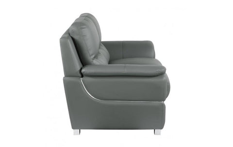 4572 Gray Genuine Leather LoveseatModel:  4572-GRAY-L