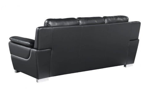 4572 Black Genuine Leather SofaModel:  4572-BLACK-S