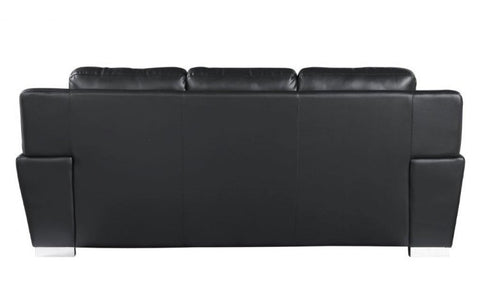 4572 Black Genuine Leather SofaModel:  4572-BLACK-S