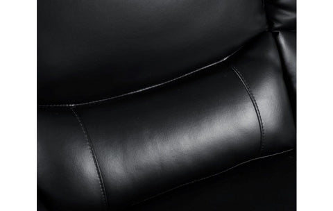 4572 Black Genuine Leather SofaModel:  4572-BLACK-S