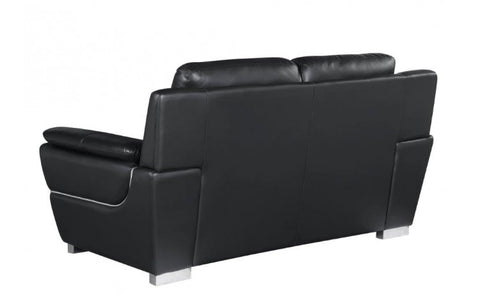 4572 Black Genuine Leather LoveseatModel:  4572-BLACK-L