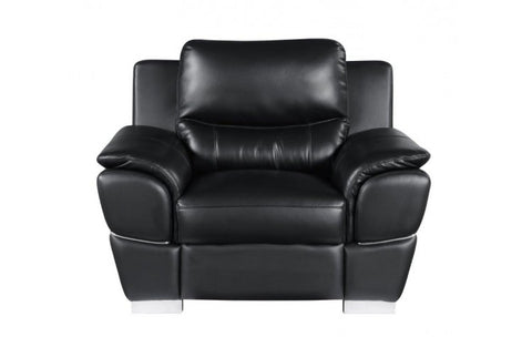 4572 Black Genuine Leather ChairModel:  4572-BLACK-CH