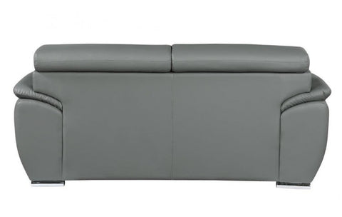 4571 Gray Genuine Leather LoveseatModel:  4571-GRAY-L