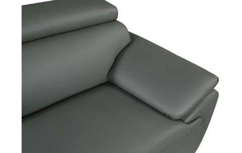4571 Gray Genuine Leather LoveseatModel:  4571-GRAY-L