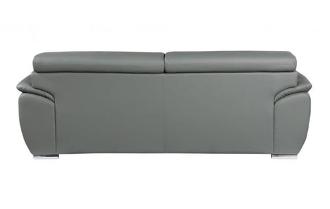 4571 Gray Genuine Leather SofaModel:  4571-GRAY-S