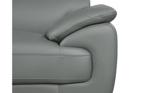 4571 Gray Genuine Leather LoveseatModel:  4571-GRAY-L
