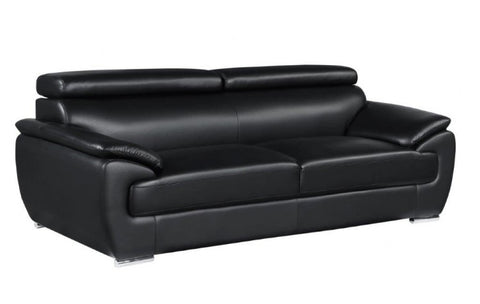 4571 Black Genuine Leather SofaModel:  4571-BLACK-S