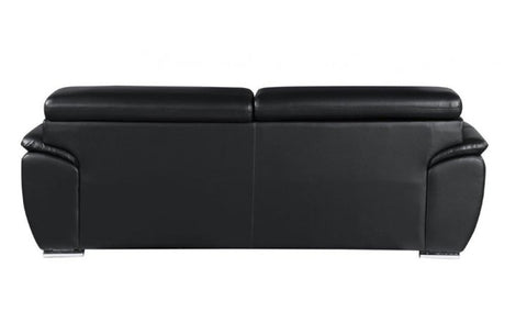 4571 Black Genuine Leather SofaModel:  4571-BLACK-S
