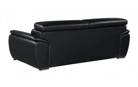 4571 Black Genuine Leather SofaModel:  4571-BLACK-S