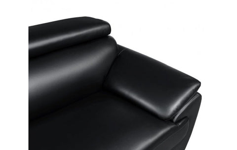 4571 Black Genuine Leather LoveseatModel:  4571-BLACK-L