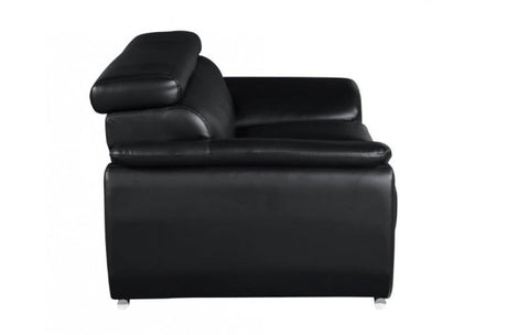 4571 Black Genuine Leather LoveseatModel:  4571-BLACK-L