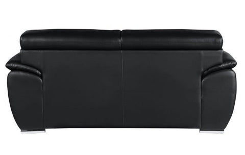 4571 Black Genuine Leather LoveseatModel:  4571-BLACK-L