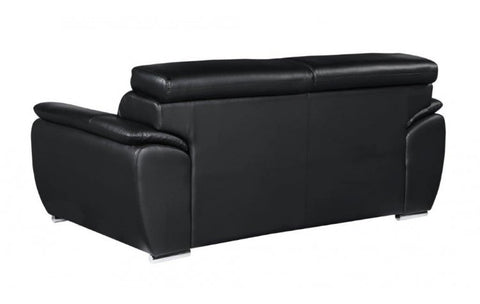 4571 Black Genuine Leather LoveseatModel:  4571-BLACK-L