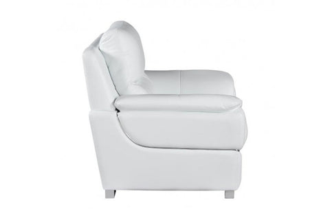 4572 White Genuine Leather ChairModel:  4572-WHITE-CH