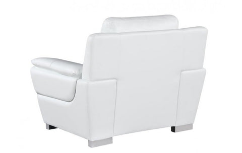 4572 White Genuine Leather ChairModel:  4572-WHITE-CH