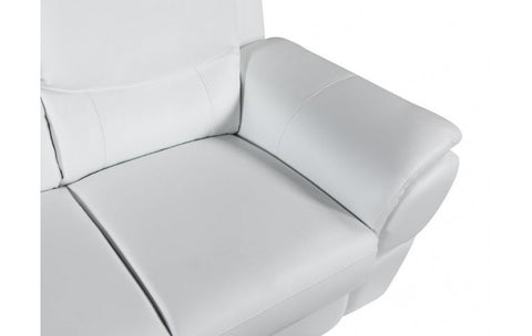 4572 White Genuine Leather ChairModel:  4572-WHITE-CH