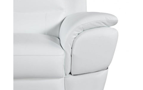 4572 White Genuine Leather ChairModel:  4572-WHITE-CH