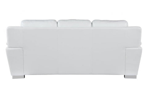 4572 White Genuine Leather SofaModel:  4572-WHITE-S