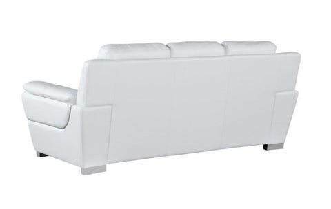 4572 White Genuine Leather SofaModel:  4572-WHITE-S