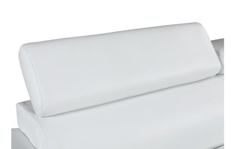 4571 White Genuine Leather LoveseatModel:  4571-WHITE-L