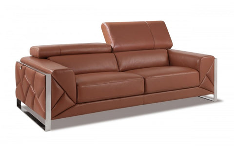 903 DivanItalia Camel Sofa – Top Grain Italian LeatherModel:  903-CAMEL-S