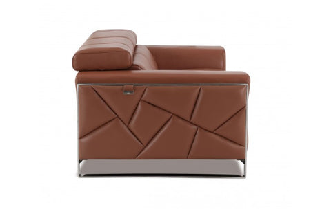 903 DivanItalia Camel Loveseat – Top Grain Italian LeatherModel:  903-CAMEL-L