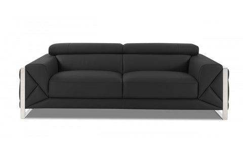 903 DivanItalia Dark Gray Sofa – Top Grain Italian LeatherModel:  903-DARK_GRAY-S