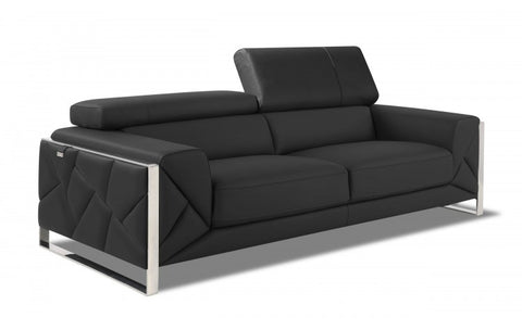 903 DivanItalia Dark Gray Sofa – Top Grain Italian LeatherModel:  903-DARK_GRAY-S