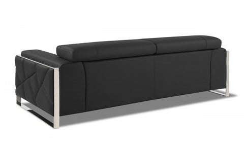 903 DivanItalia Dark Gray Sofa – Top Grain Italian LeatherModel:  903-DARK_GRAY-S