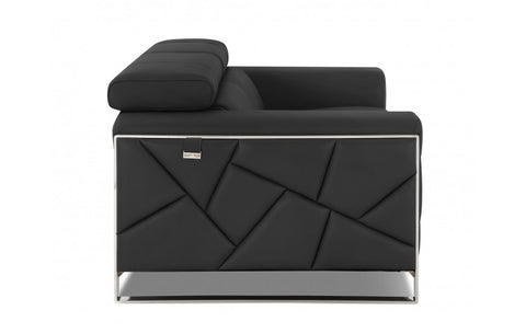 903 DivanItalia Dark Gray Sofa and Loveseat Set – Top Grain Italian LeatherModel:  903-DARK_GRAY-2PC