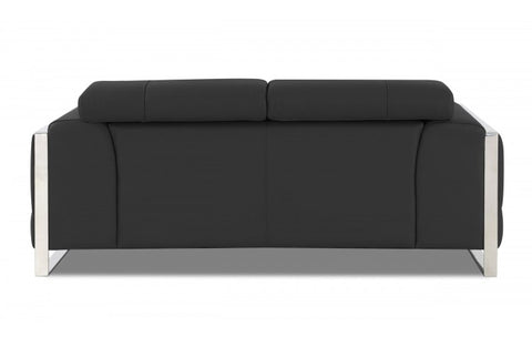 903 DivanItalia Dark Gray Sofa and Loveseat Set – Top Grain Italian LeatherModel:  903-DARK_GRAY-2PC