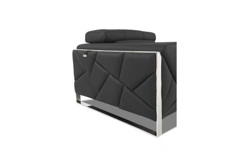 903 DivanItalia Dark Gray Sofa – Top Grain Italian LeatherModel:  903-DARK_GRAY-S