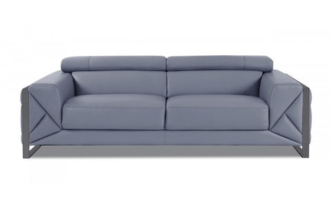 903 DivanItalia Light Blue Sofa – Top Grain Italian LeatherModel:  903-LIGHT_BLUE-S