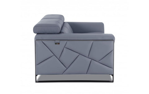 903 DivanItalia Light Blue Sofa and Loveseat Set – Top Grain Italian LeatherModel:  903-LIGHT_BLUE-2PC