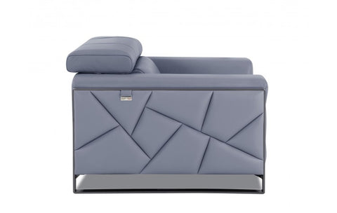 903 DivanItalia Light Blue Sofa – Top Grain Italian LeatherModel:  903-LIGHT_BLUE-S