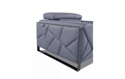 903 DivanItalia Light Blue Sofa – Top Grain Italian LeatherModel:  903-LIGHT_BLUE-S