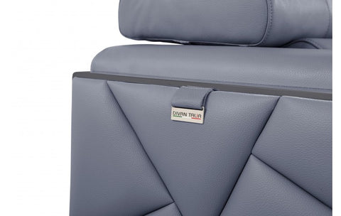 903 DivanItalia Light Blue Loveseat – Top Grain Italian LeatherModel:  903-LIGHT_BLUE-L