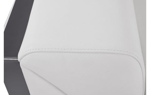 903 DivanItalia White Sofa – Top Grain Italian LeatherModel:  903-WHITE-S