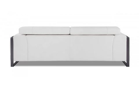903 DivanItalia White Sofa – Top Grain Italian LeatherModel:  903-WHITE-S