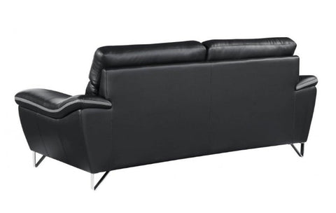 168 - Black Sofa LoveModel:  168-BLACK-2PC