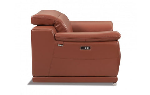 9762 DivanItalia Camel Power Reclining Chair – Top Grain Italian LeatherModel:  9762-CAMEL-CH