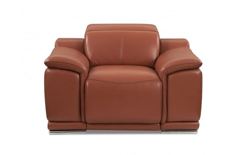 9762 DivanItalia Camel Power Reclining Chair – Top Grain Italian LeatherModel:  9762-CAMEL-CH