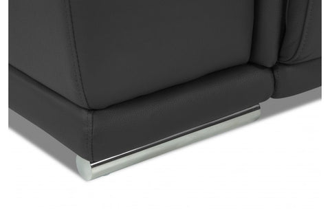 9762 DivanItalia Dark Gray Power Reclining Sofa and Loveseat Set – Top Grain Italian LeatherModel:  9762-DARK_GRAY-2PC