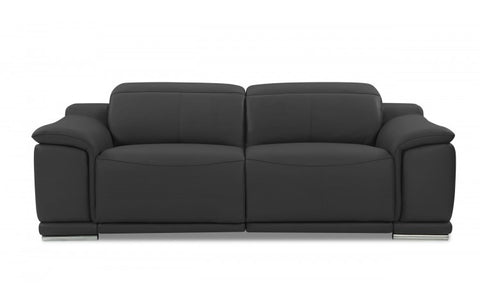 9762 DivanItalia Dark Gray Power Reclining Sofa – Top Grain Italian LeatherModel:  9762-DARK_GRAY-S