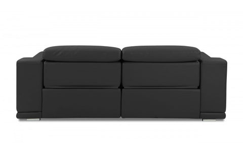 9762 DivanItalia Dark Gray Power Reclining Sofa and Loveseat Set – Top Grain Italian LeatherModel:  9762-DARK_GRAY-2PC