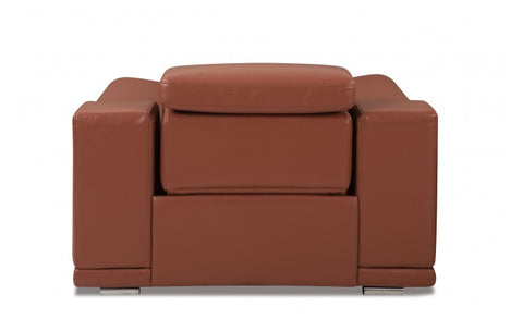9762 DivanItalia Camel Power Reclining Chair – Top Grain Italian LeatherModel:  9762-CAMEL-CH