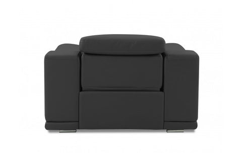 9762 DivanItalia Dark Gray Power Reclining Chair – Top Grain Italian LeatherModel:  9762-DARK_GRAY-CH