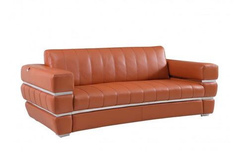 904 DivanItalia Camel Sofa – Top Grain Italian LeatherModel:  904-CAMEL-S