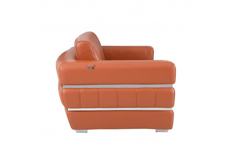 904 DivanItalia Camel Loveseat – Top Grain Italian LeatherModel:  904-CAMEL-L