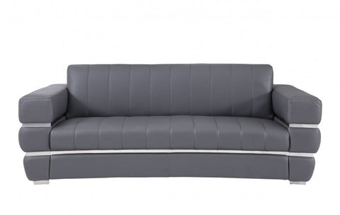 904 DivanItalia Dark Gray Sofa – Top Grain Italian LeatherModel:  904-DK_GRAY-S
